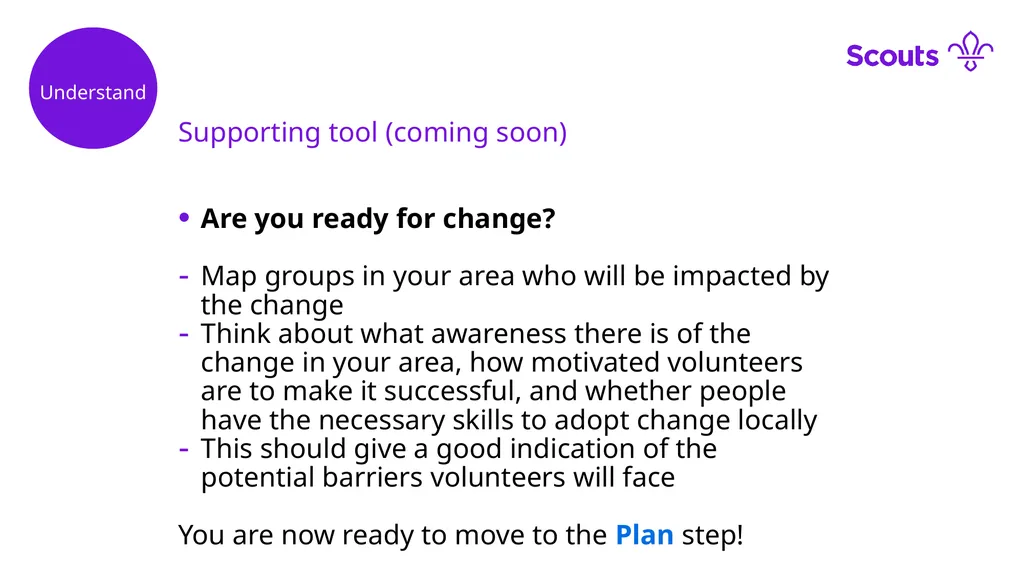 How we Manage Change at Scouts Our Change - slide 7 of 10