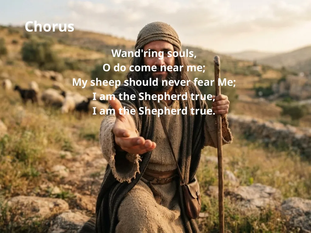 The Shepherd True Lyrics: Frederick William Faber, - slide 7 of 9