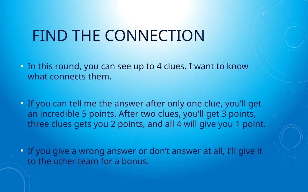 JUST Connect Created by Amy Fisher Player - slide 3 of 55