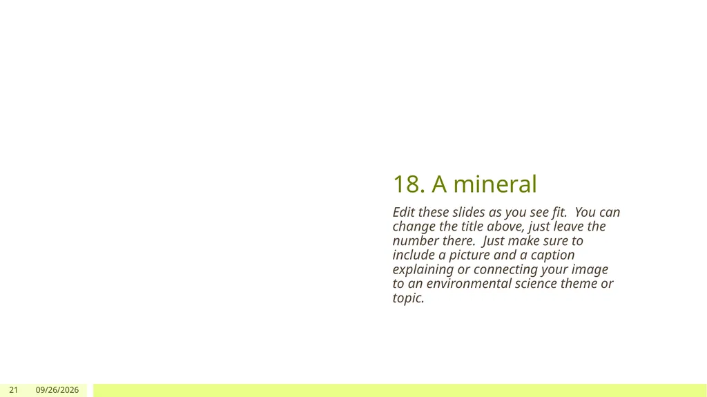 AP Environmental Science Scavenger Hunt Summer - slide 21 of 27