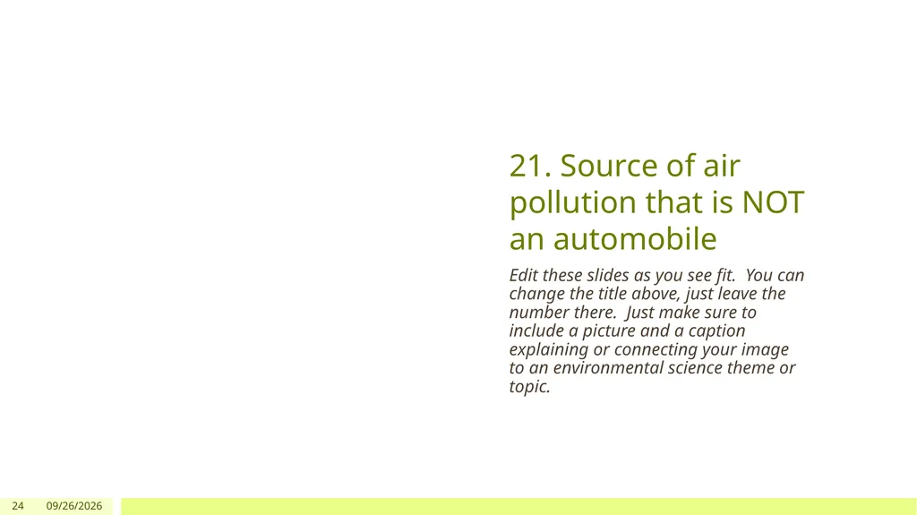 AP Environmental Science Scavenger Hunt Summer - slide 24 of 27