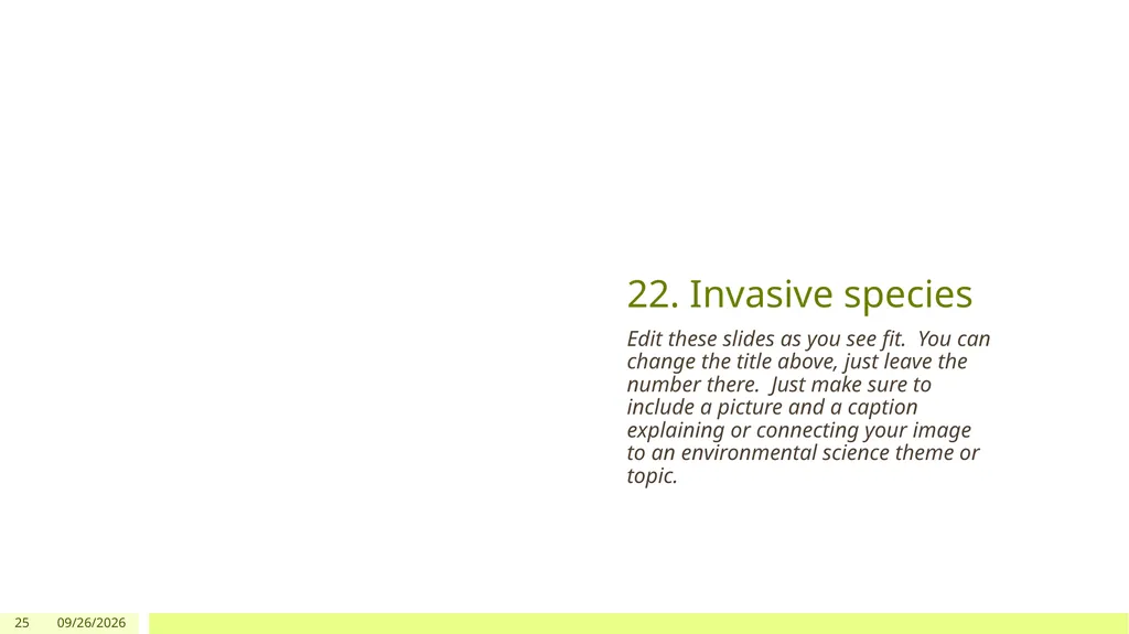 AP Environmental Science Scavenger Hunt Summer - slide 25 of 27