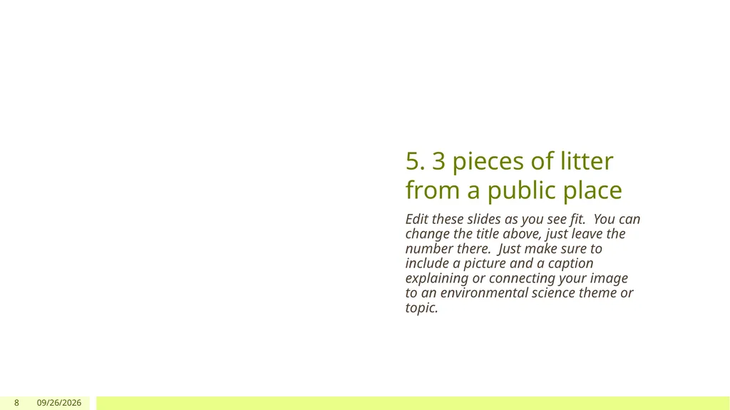 AP Environmental Science Scavenger Hunt Summer - slide 8 of 27
