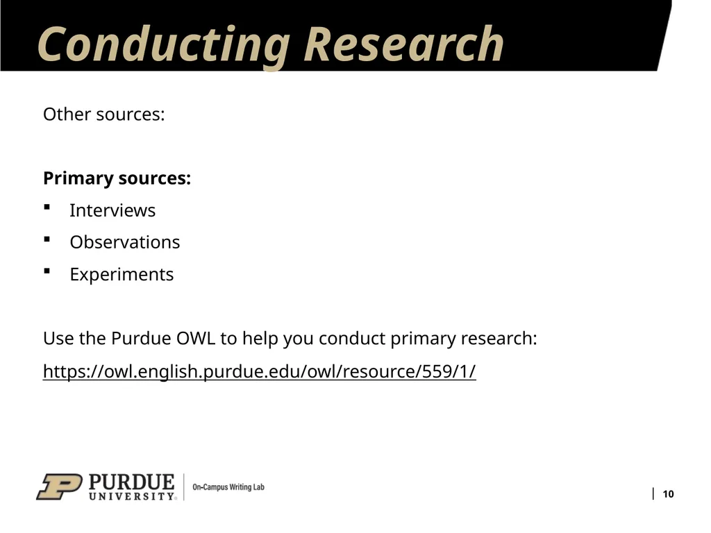 Analytical Research Projects 1 Basic Elements of - slide 10 of 13
