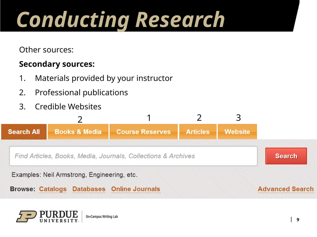 Analytical Research Projects 1 Basic Elements of - slide 9 of 13