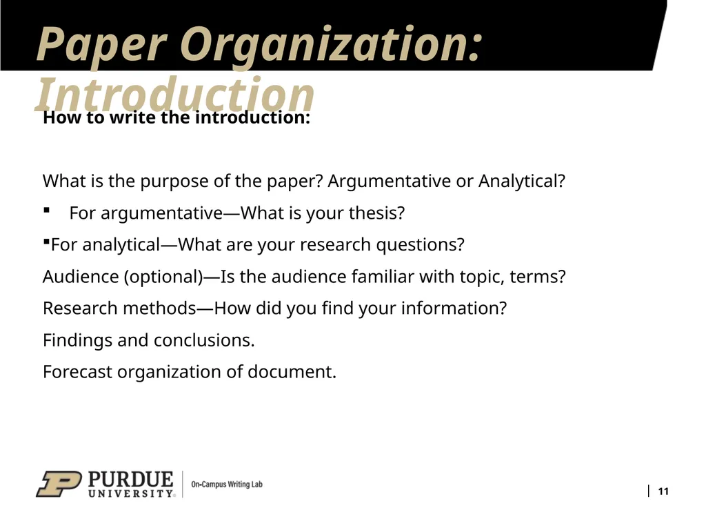 Analytical Research Projects 1 Basic Elements of - slide 11 of 13
