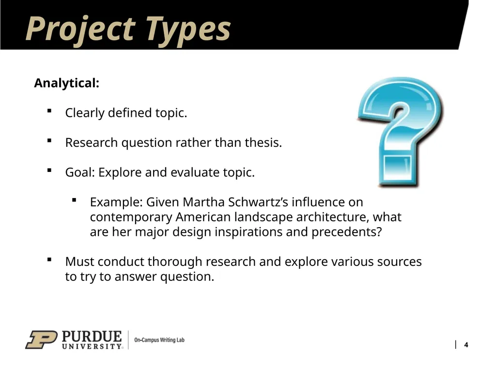 Analytical Research Projects 1 Basic Elements of - slide 4 of 13