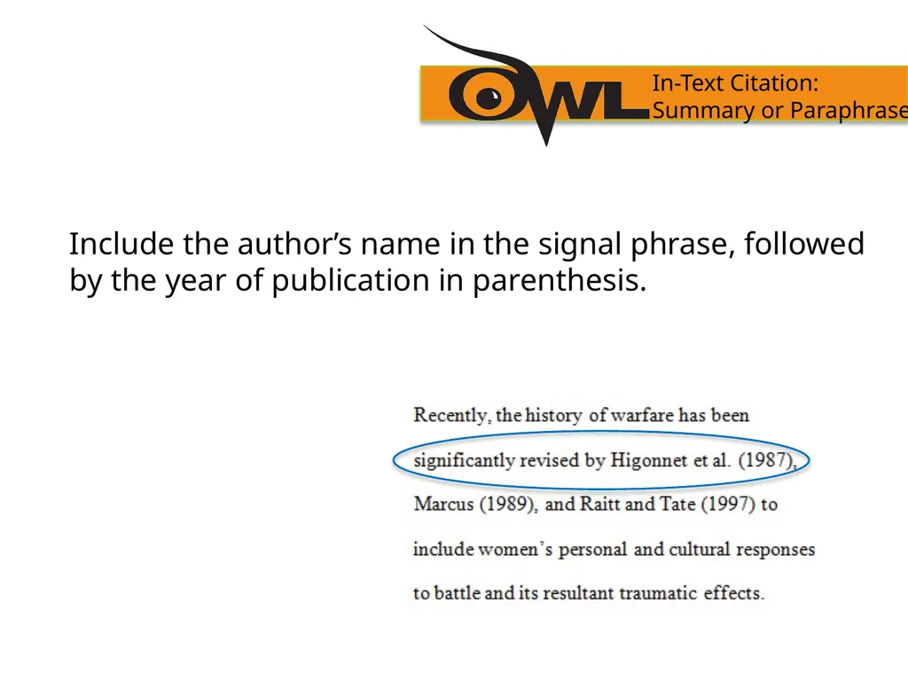 APA Formatting and Style Guide Purdue OWL staff - slide 21 of 38