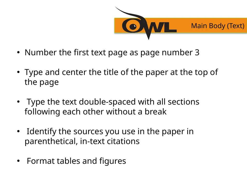 APA Formatting and Style Guide Purdue OWL staff - slide 13 of 38