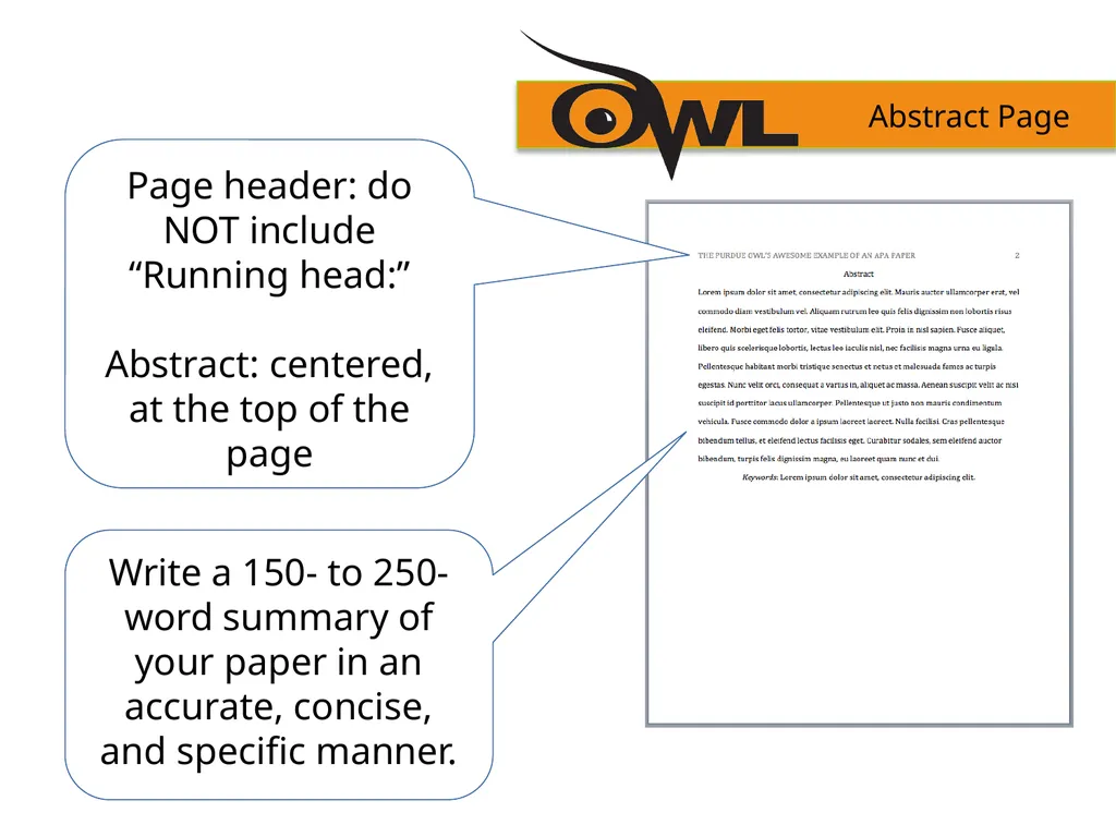 APA Formatting and Style Guide Purdue OWL staff - slide 12 of 38