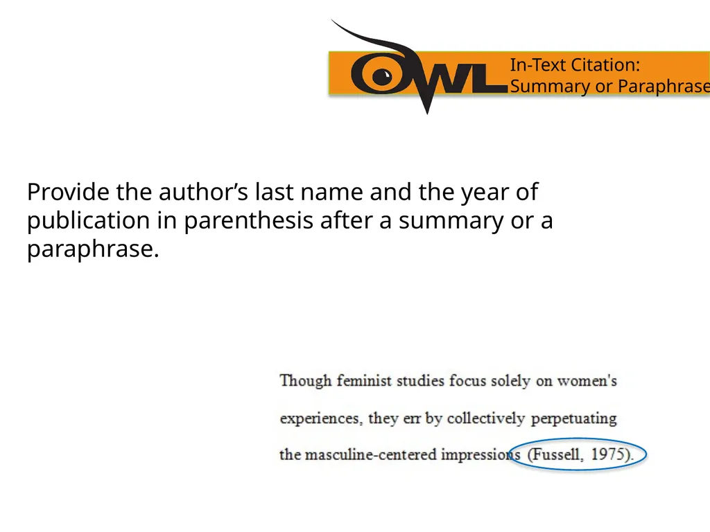 APA Formatting and Style Guide Purdue OWL staff - slide 20 of 38