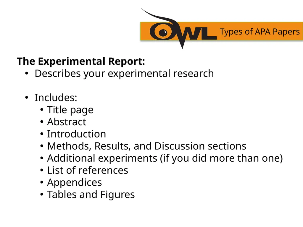 APA Formatting and Style Guide Purdue OWL staff - slide 6 of 38