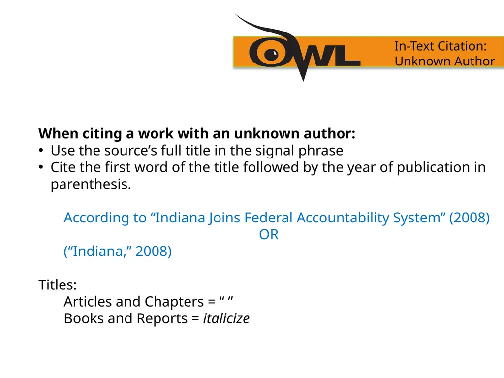 APA Formatting and Style Guide Purdue OWL staff - slide 28 of 38