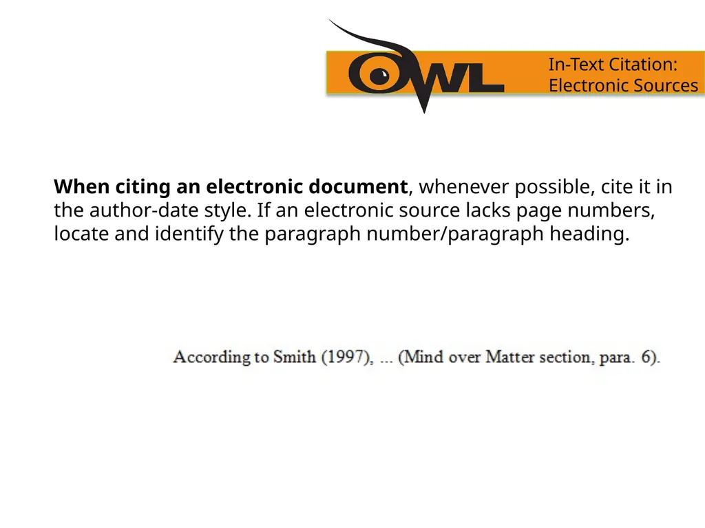 APA Formatting and Style Guide Purdue OWL staff - slide 32 of 38