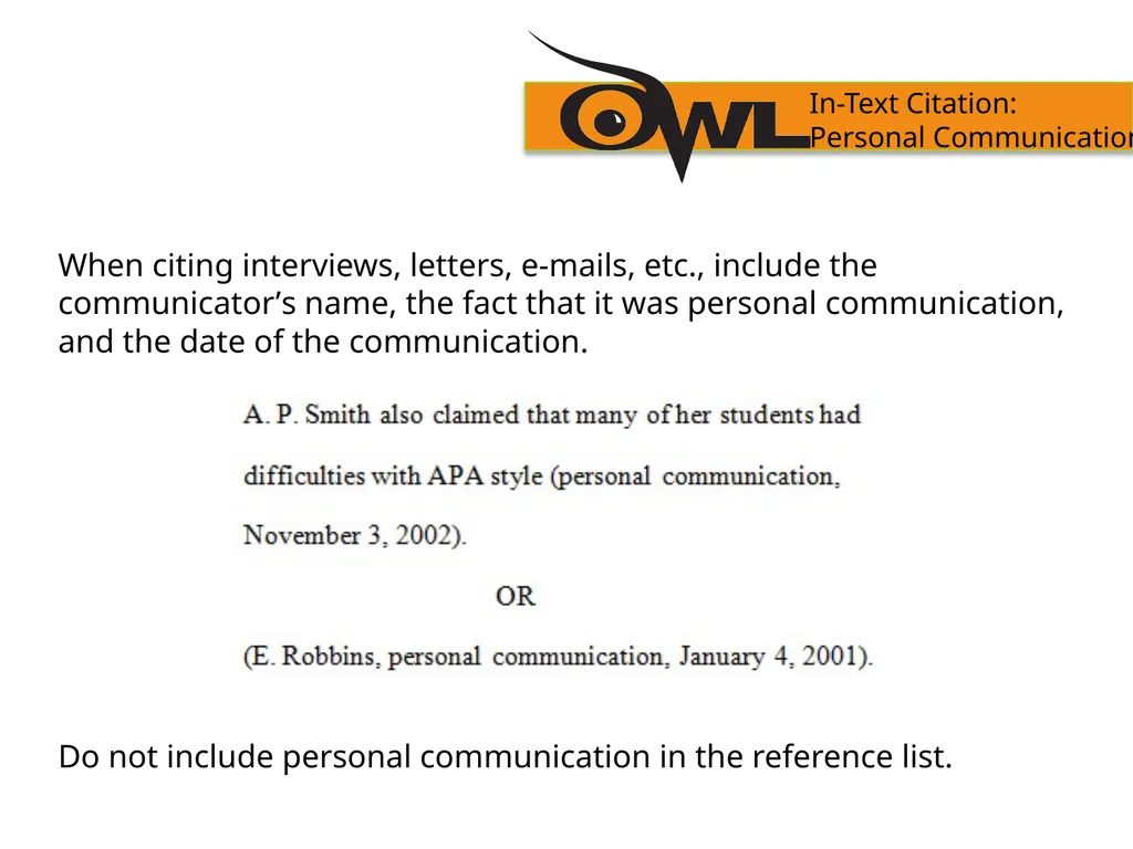 APA Formatting and Style Guide Purdue OWL staff - slide 31 of 38