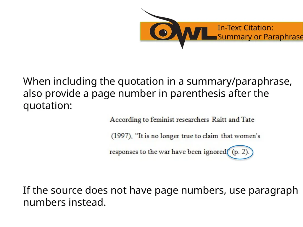 APA Formatting and Style Guide Purdue OWL staff - slide 22 of 38