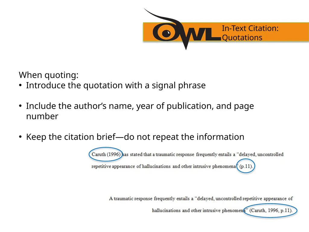 APA Formatting and Style Guide Purdue OWL staff - slide 19 of 38