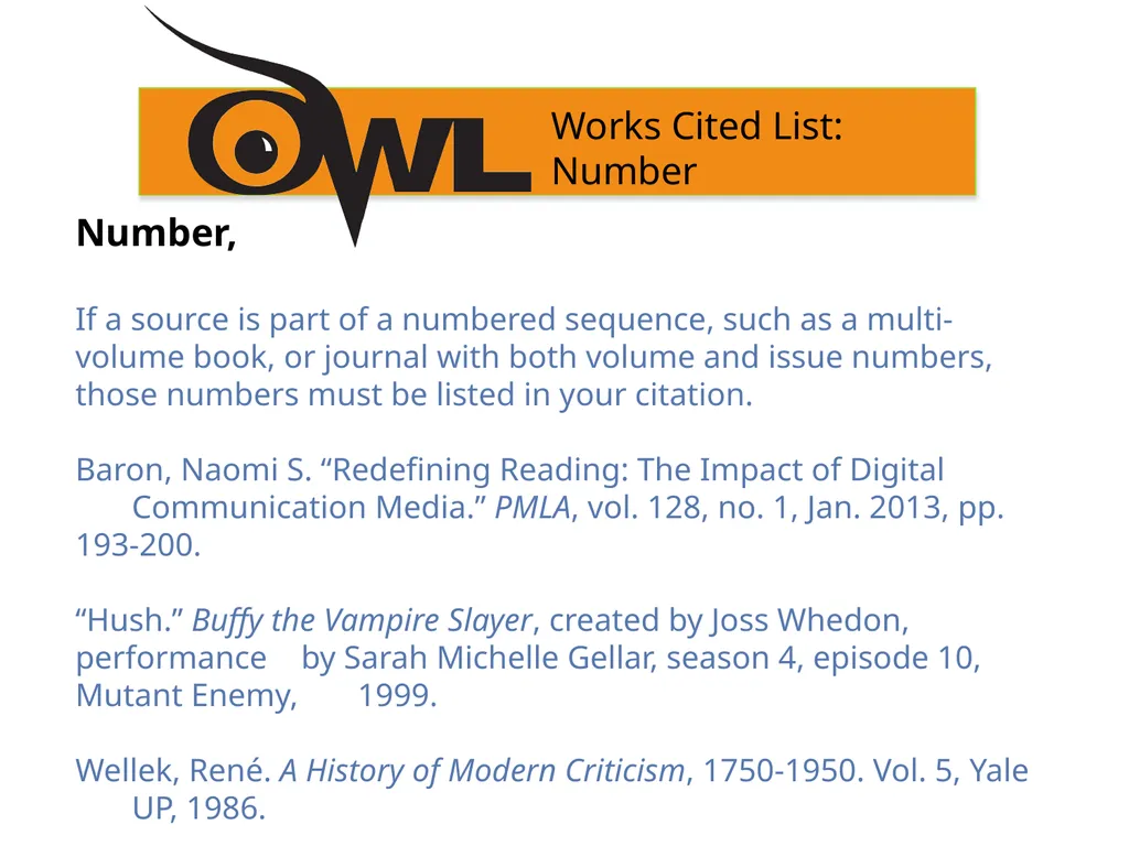 MLA 8th Edition Formatting and Style Guide Purdue - slide 27 of 33