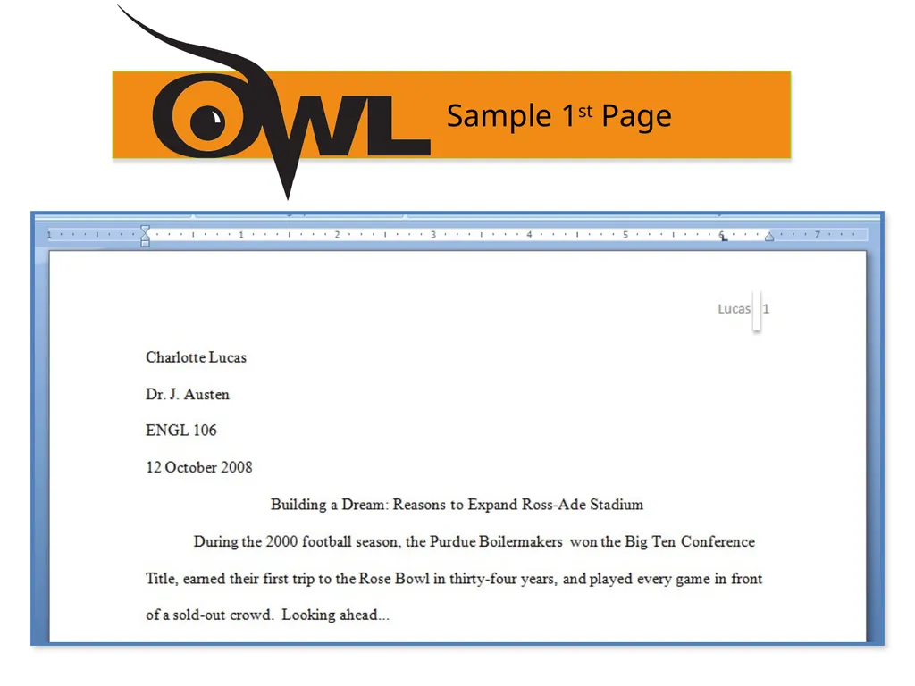 MLA 8th Edition Formatting and Style Guide Purdue - slide 7 of 33