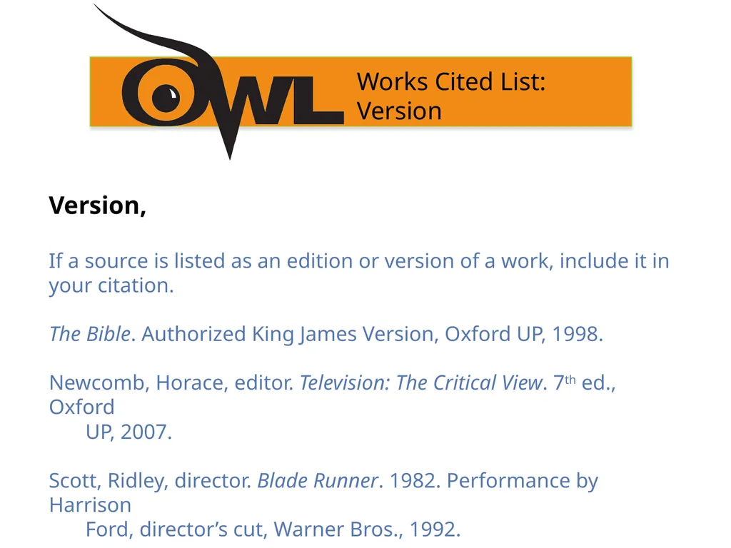 MLA 8th Edition Formatting and Style Guide Purdue - slide 26 of 33