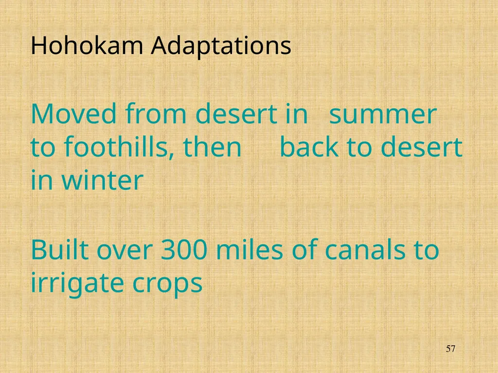 The Mogollon, the Anasazi, and the Hohokam - slide 57 of 62