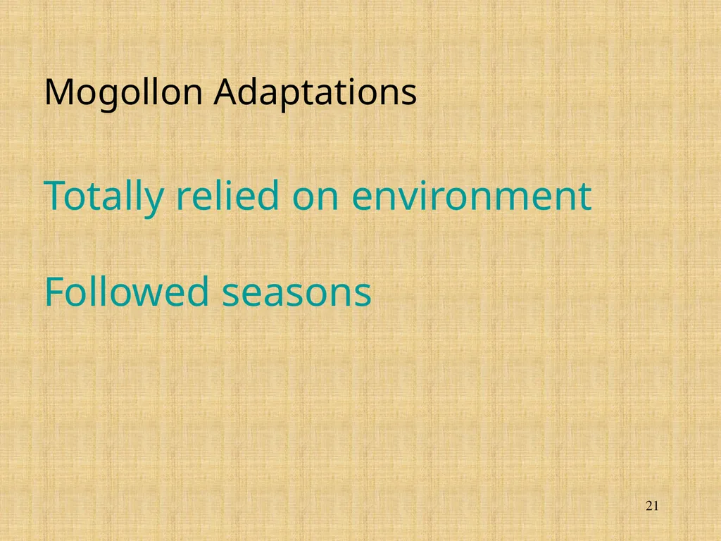 The Mogollon, the Anasazi, and the Hohokam - slide 21 of 62