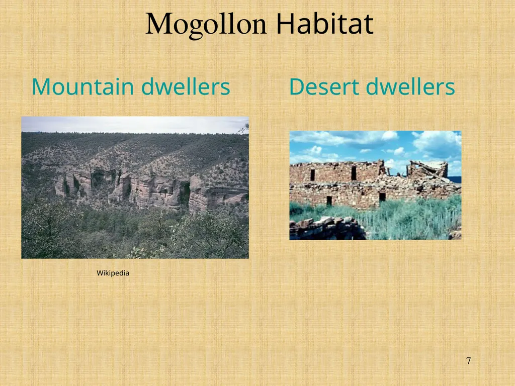 The Mogollon, the Anasazi, and the Hohokam - slide 7 of 62