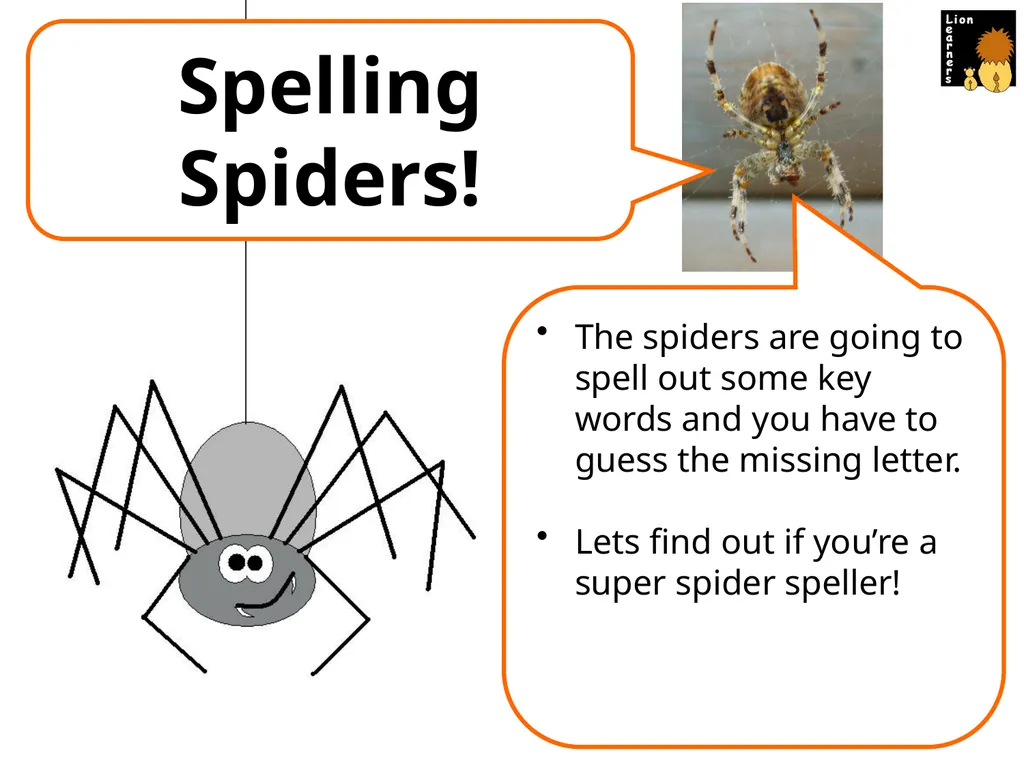 Spelling Spiders Spelling Spiders Missing Letters - slide 4 of 17
