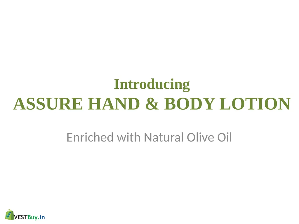 Why do we need a Hand & Body Lotion? The - slide 3 of 10