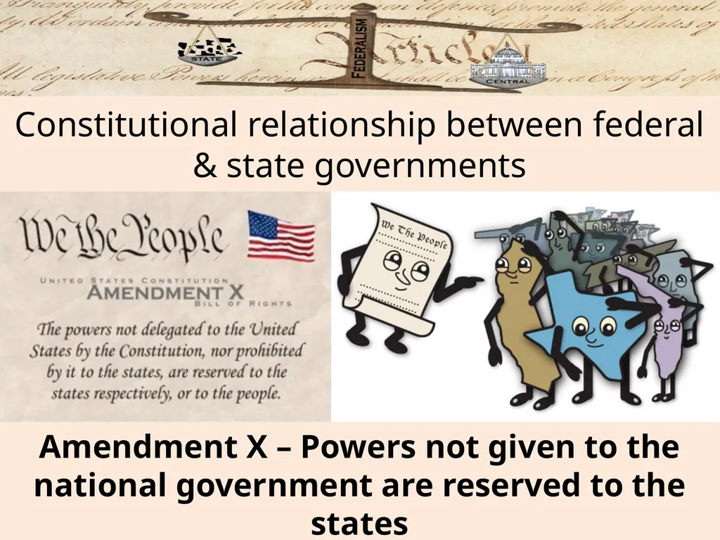 Federalism: Federal, state and local governments - slide 12 of 45