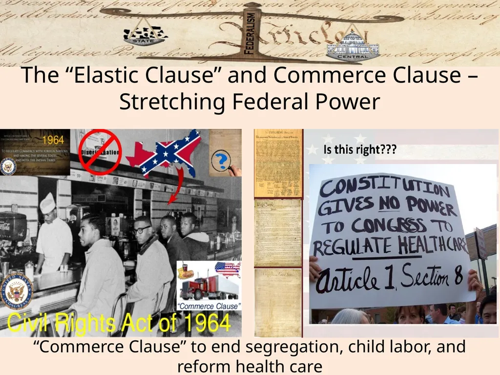 Federalism: Federal, state and local governments - slide 31 of 45