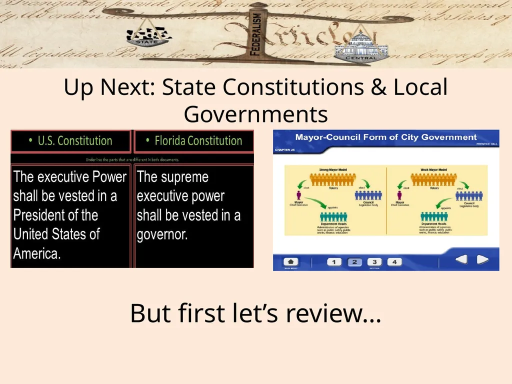 Federalism: Federal, state and local governments - slide 32 of 45
