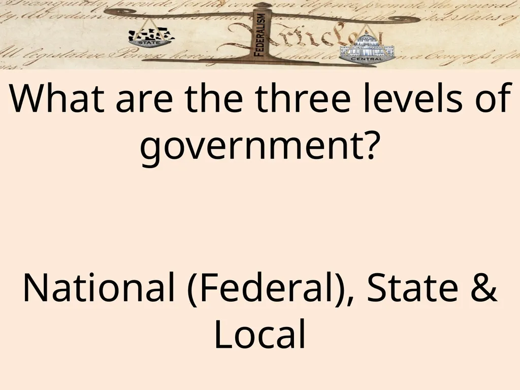 Federalism: Federal, state and local governments - slide 34 of 45