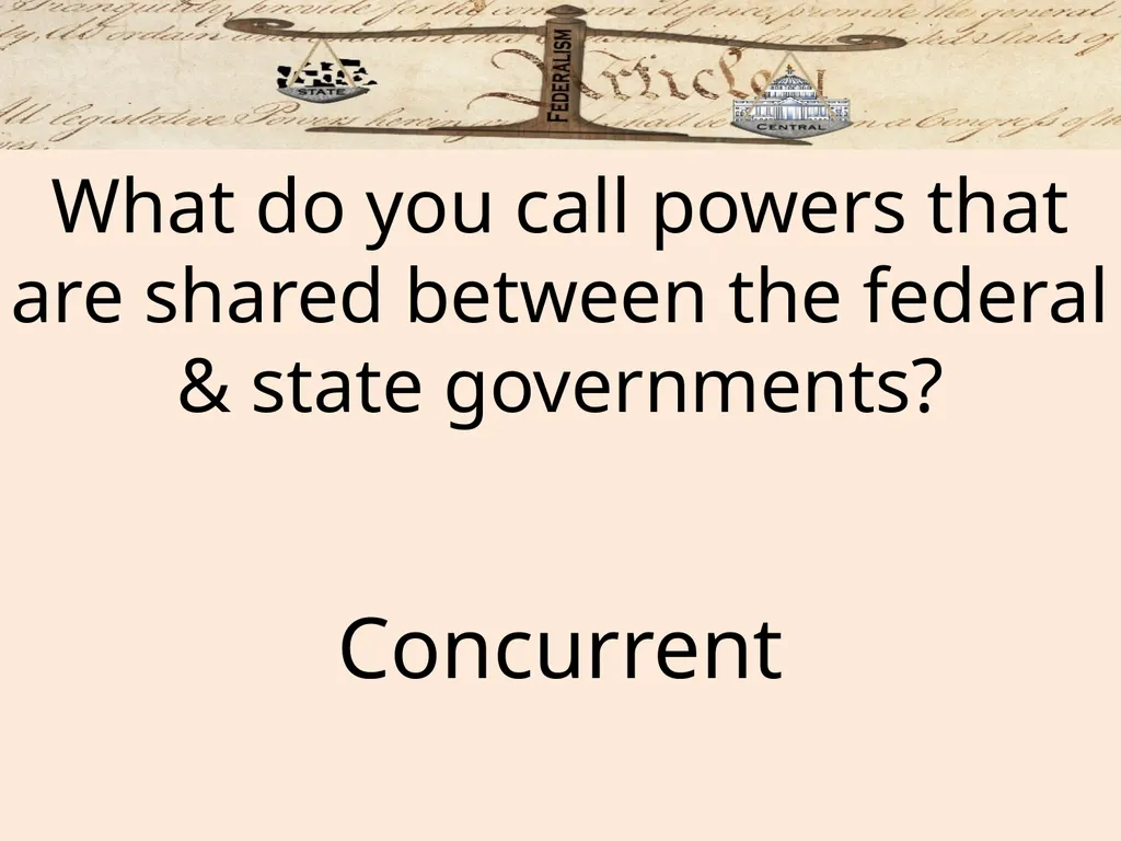 Federalism: Federal, state and local governments - slide 35 of 45