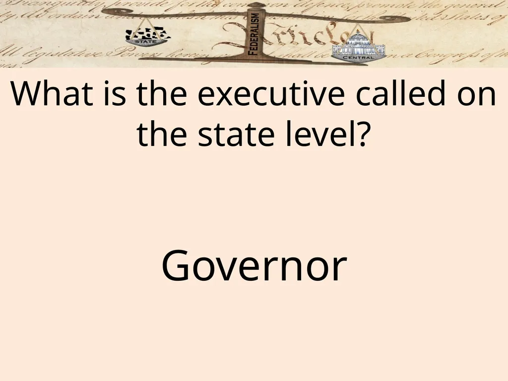 Federalism: Federal, state and local governments - slide 42 of 45
