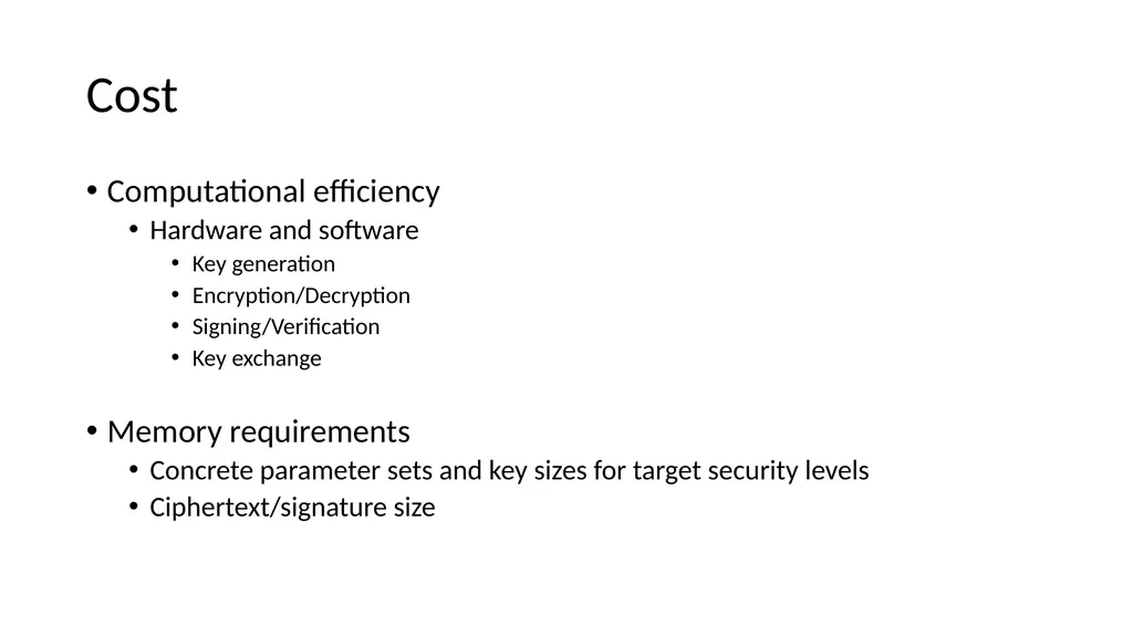 So what? Objectives Examine quantum-resistant - slide 12 of 15