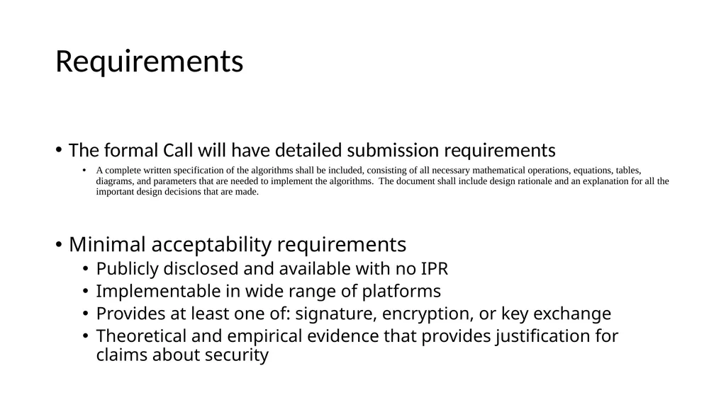So what? Objectives Examine quantum-resistant - slide 7 of 15