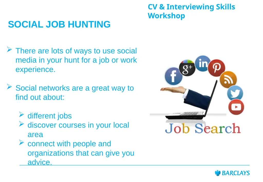 Barclays Internal Audit LifeSkills Event CV & - slide 38 of 43