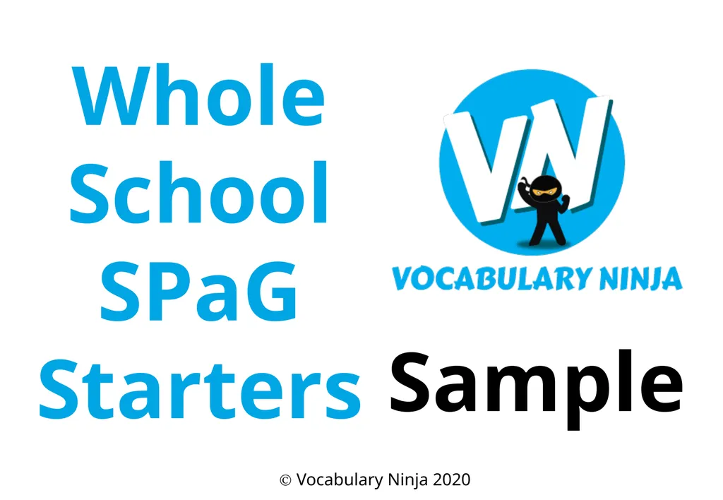 Whole School SPaG Starters Sample Ⓒ Vocabulary - slide 1 of 44