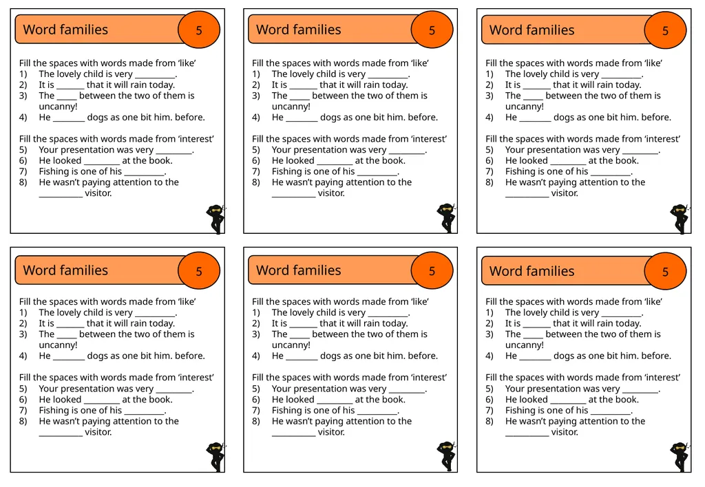 Whole School SPaG Starters Sample Ⓒ Vocabulary - slide 43 of 44