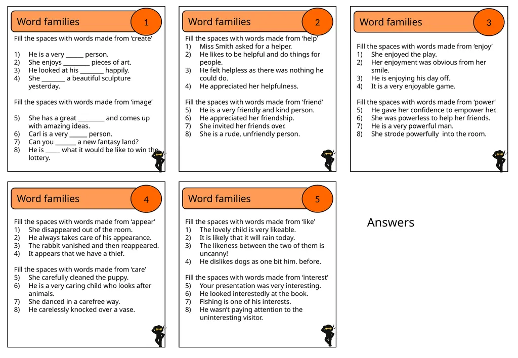 Whole School SPaG Starters Sample Ⓒ Vocabulary - slide 44 of 44