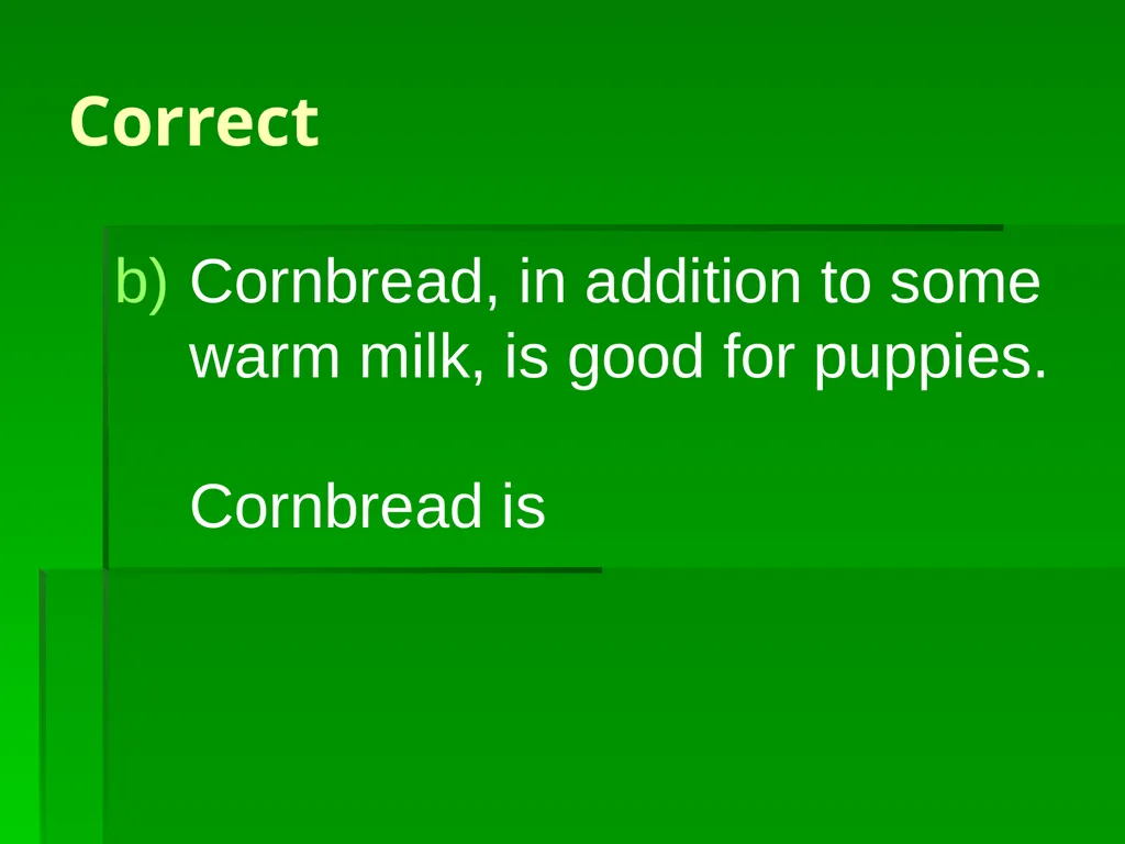 Subject/Verb Agreement A singular subject needs a - slide 30 of 73