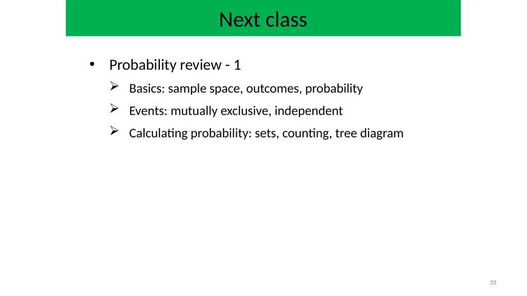 CSE 544, Spring 2025 Probability and Statistics - slide 33 of 34