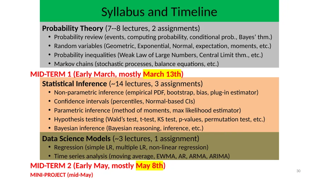 CSE 544, Spring 2025 Probability and Statistics - slide 30 of 34