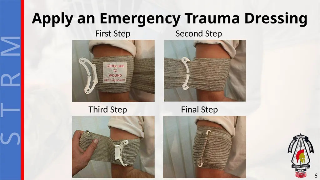 Perform First Aid for Bleeding Extremity and - slide 6 of 14