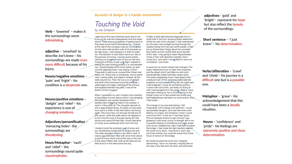 Question 4 focus Language Paper 2 Please have your - slide 16 of 18
