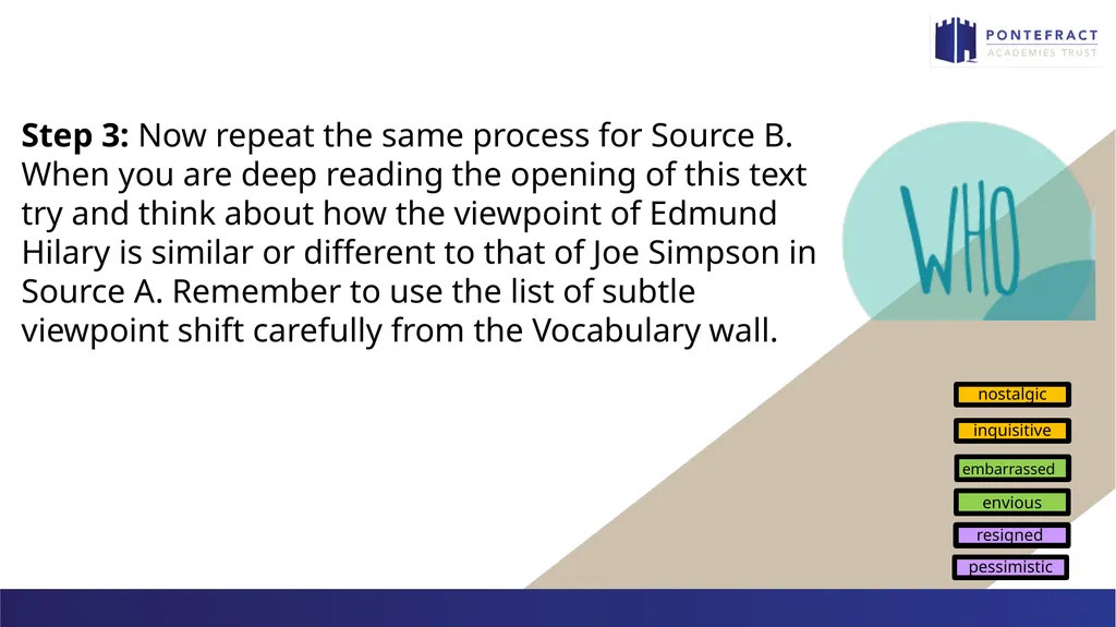 Question 4 focus Language Paper 2 Please have your - slide 12 of 18