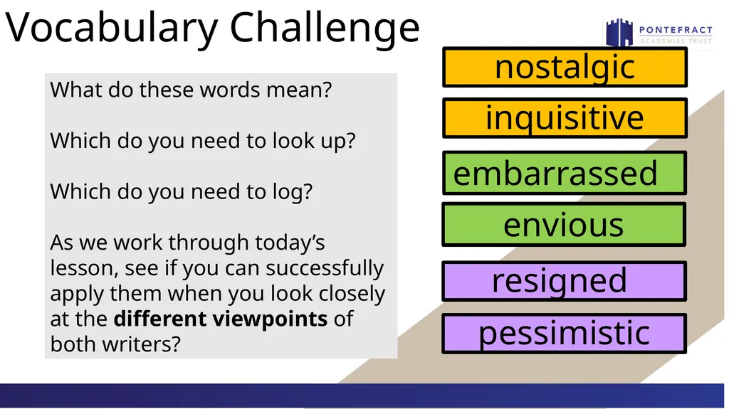 Question 4 focus Language Paper 2 Please have your - slide 6 of 18