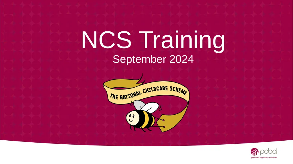 NCS Training September 2024 What Will This Session - slide 1 of 29
