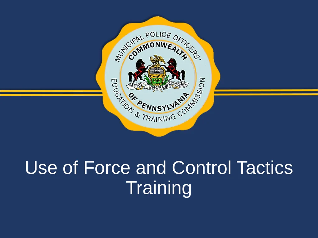 Use of Force and Control Tactics Training Review